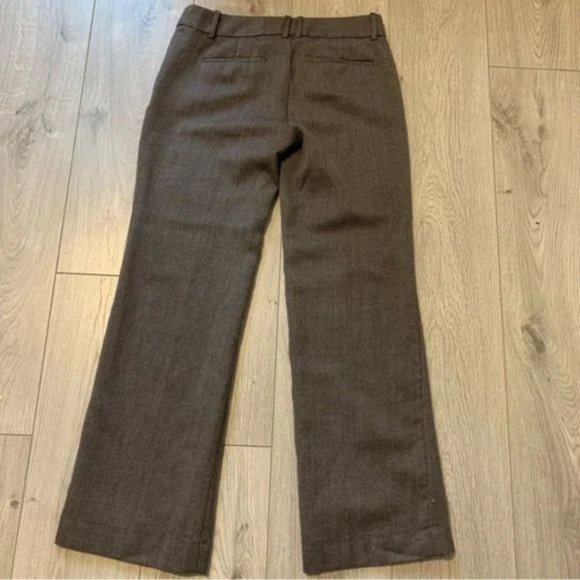 J. Crew Wool Blend Favourite fit winter Pants, Size 6 fully lined in brown - Picture 3 of 10